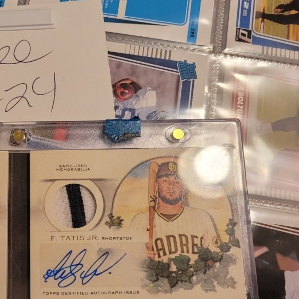 tatis jr machado auto relic